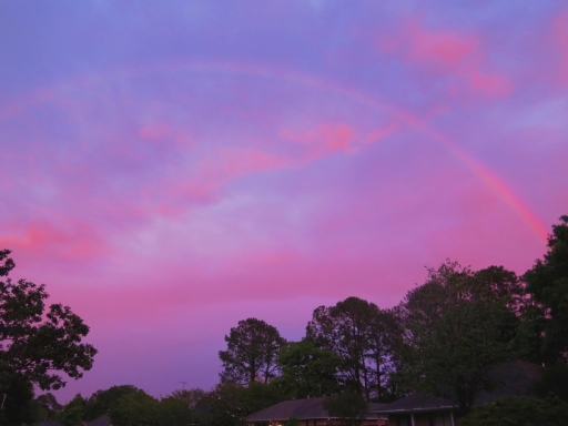 Rainbow over our homes