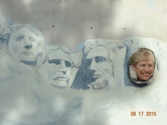 Bev and Mt Rushmore - Chair lift in Keystone (3)