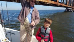 Dylan and Grandfather with Black Drum - Oct 2015 - 20151011_104057 (1)
